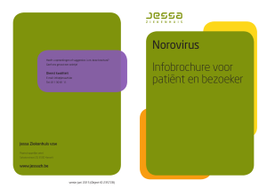 Norovirus Infobrochure voor patiënt en bezoeker