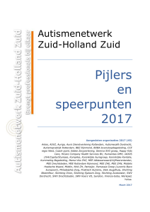 Pijlers en speerpunten 2017 - Autismenetwerk Zuid