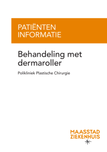 Behandeling met dermaroller