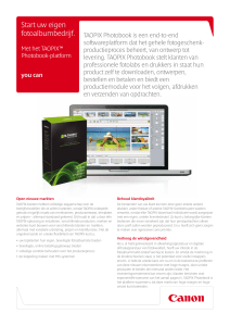 Taopix fotoboek software - Canon Business Center Nederland