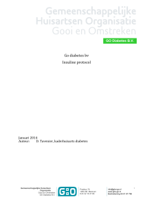 Insuline protocol GO Diabetes BV januari 2014 - Gho-go