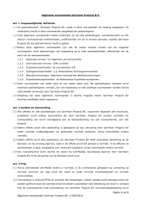 Pagina 1 van 5 Algemene voorwaarden Gerritsen Projects BV