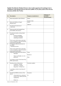 Checklist CE-check medische hulpmiddelen klasse I