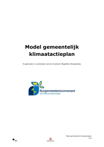 Model gemeentelijk klimaatactieplan