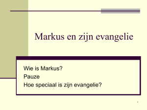 Markus en zijn evangelie