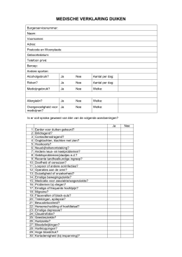 Anamnese formulier orthodontie