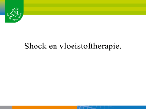 Shock en vloeistoftherapie.