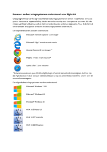 Browsers en besturingssystemen ondersteund