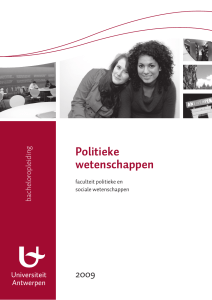 Politieke wetenschappen - Universiteit Antwerpen