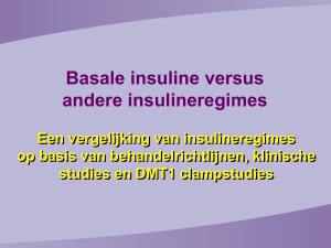SA. Diabetes 4. Basale insulines versus andere insulineregimes