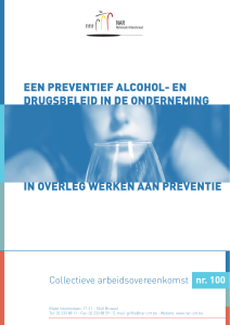EEN PREVENTIEF ALCOHOL- EN DRUGSBELEID IN DE
