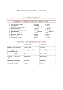 Antwoorden 1.REKENEN AAN DE AARDE