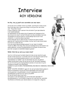 roy verdonck - CountryRecensie