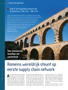 Romeins wereldrijk steunt op eerste supply chain network