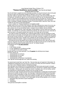 Lezing Spirituele Sociëteit Tilburg 24 februari 2013 ”Aardewijs: Heel