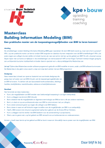 Masterclass Building Information Modeling (BIM)
