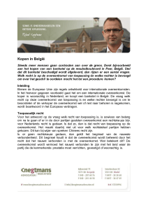 Kopen in België - Knegtmans advocaten