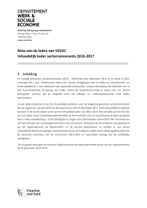 Inhoudelijk kader sectorconvenants 2016 – 2017