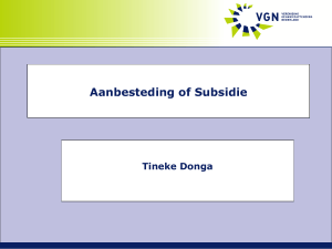 Aanbesteding of subsidie