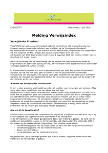 Melding Verwijsindex