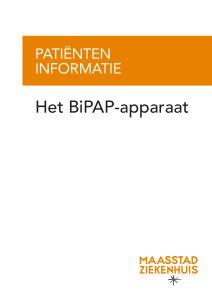 Het BiPAP-apparaat - Maasstad Ziekenhuis