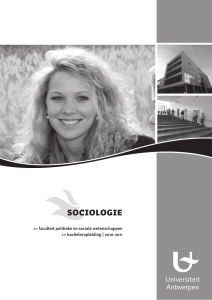 sociologie - Universiteit Antwerpen