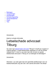 Letselschade advocaat Tilburg? Adres alle goede advocaten!
