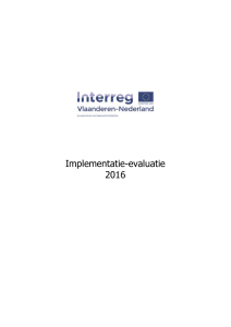 Implementatie-evaluatie 2016 - Interreg Vlaanderen