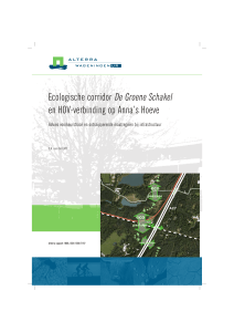 Ecologische corridor De Groene Schakel en HOV