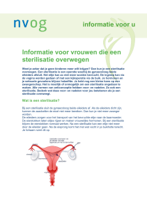 R Informatie voor vrouwen die een sterilisatie overwegen (NVOG)