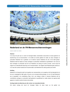 Nederland en de VN-Mensenrechtenverdragen