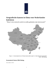 Geografische kansen in China voor Nederlandse bedrijven