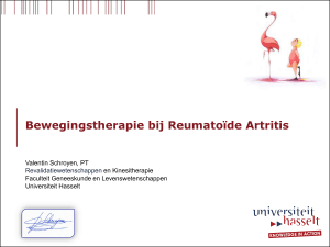 Bewegingstherapie bij Reumatoïde Artritis