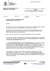 Nota voor de marktdeelnemers en afnemers anti