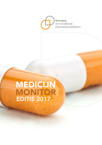 medicijn monitor - Vereniging Innovatieve Geneesmiddelen