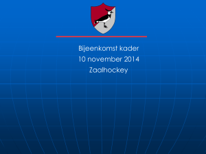 presentatie zaalhockey coach informatie avond 2014