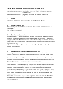Verslag overleg Sportkoepel - gemeente Groningen (16 januari