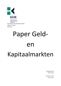 Paper Beleggingsmodellen