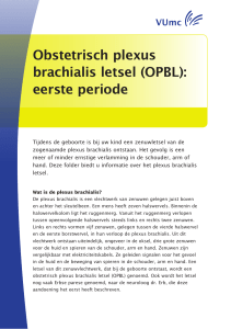 Obstetrisch plexus brachialis letsel (OPBL): eerste periode