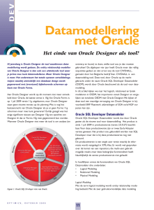 Datamodellering met Oracle - BI