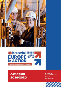 Actieplan 2016-2020 van industriAll European