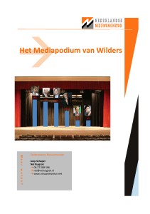 Het Mediapodium van Wilders