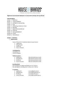 Algemene Voorwaarden Bedrijven en Consument