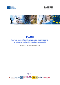 MATCH Informal and non-formal competences matching devise for