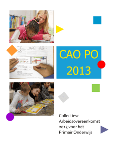 CAO PO 2013 - Stichting NOB