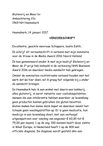 verzoekschrift - Nederlandse Coeliakie Vereniging