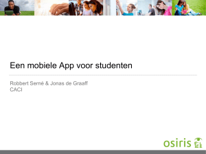 Een mobiele App voor studenten
