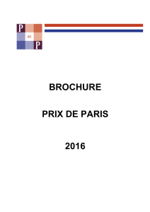 BROCHURE PRIX DE PARIS 2016