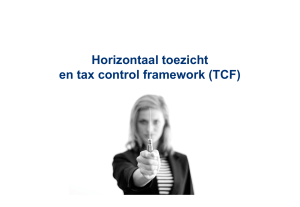 Horizontaal toezicht en tax control framework (TCF)