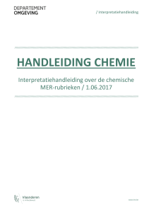HANDLEIDING CHEMIE
